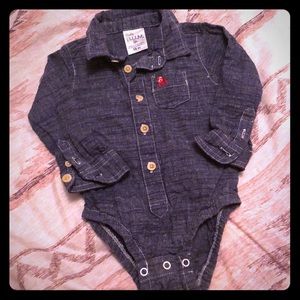 Button down Infant Onesie
